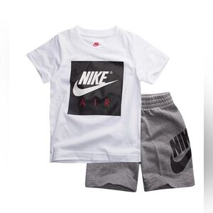 Nike Baby  Boys' Air Short Sleeve Terry Short Set, 12M
